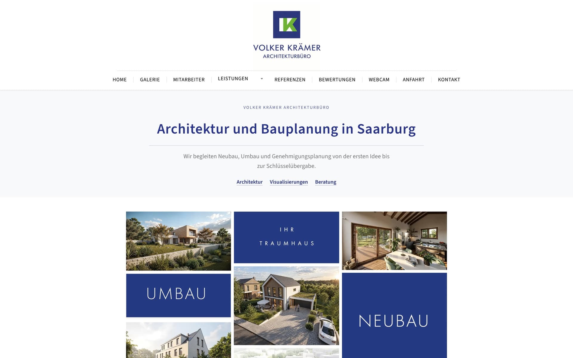Website Architekturbüro Volker Krämer