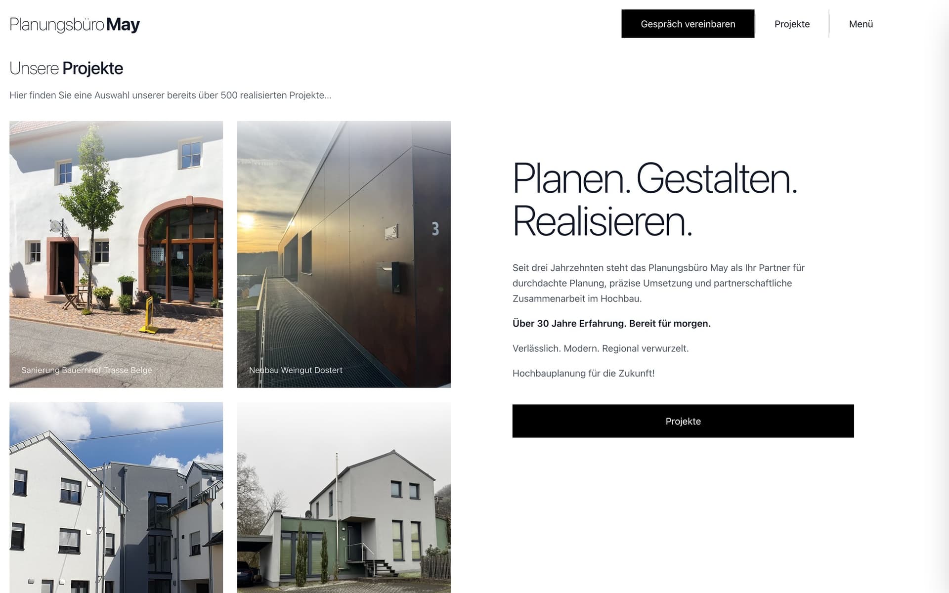 Website Planungsbüro May