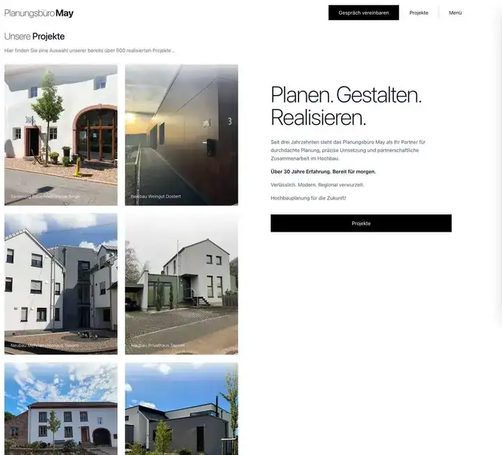 Planungsbüro May Website